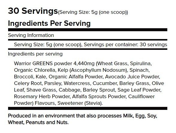 GREENS - Orange - Warrior (150g)