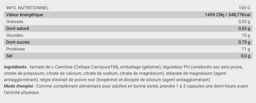 CARNICORE - Big Supplement (100 caps)