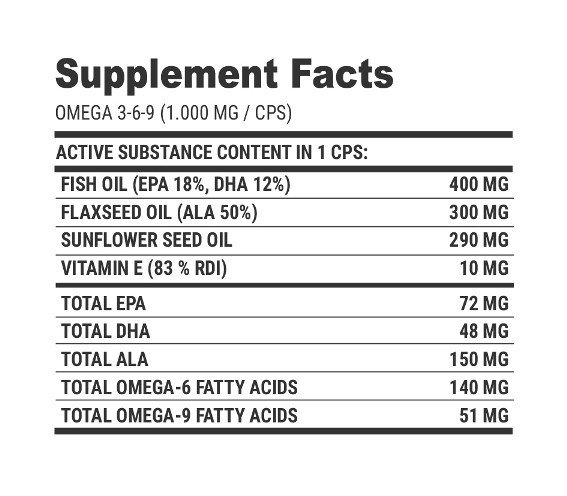 OMEGA 3-6-9 100 caps