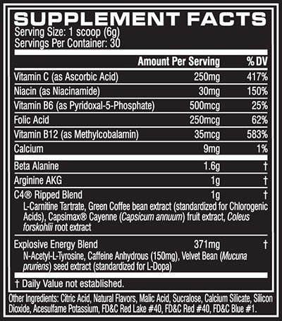C4 RIPPED - Cellucor (165g)