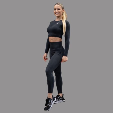 ENSEMBLE LEGGIGNS ET TOP-MANCHE LONGUES-NOIR