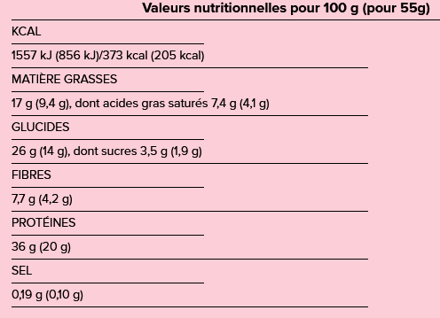 Barre protéinée Barebells - Cookie & cream - 55g