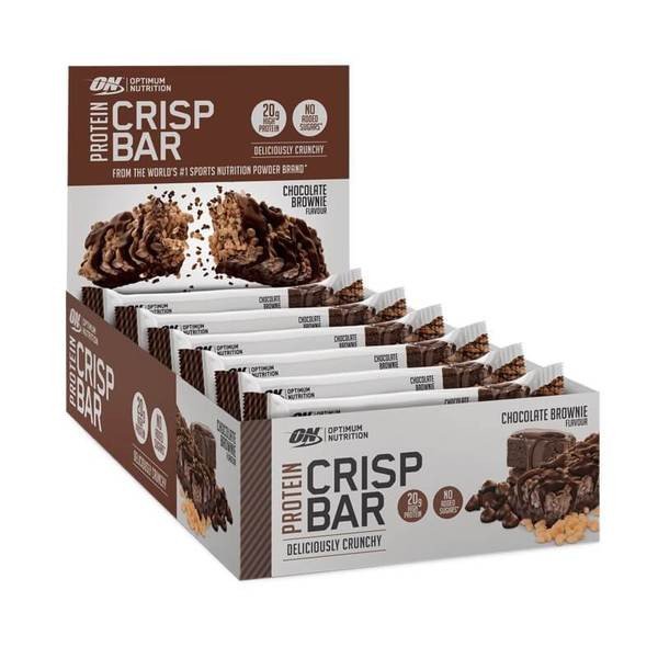 PROTEIN CRISP BAR - Boite de 10 | OPTIMUM NUTRITION