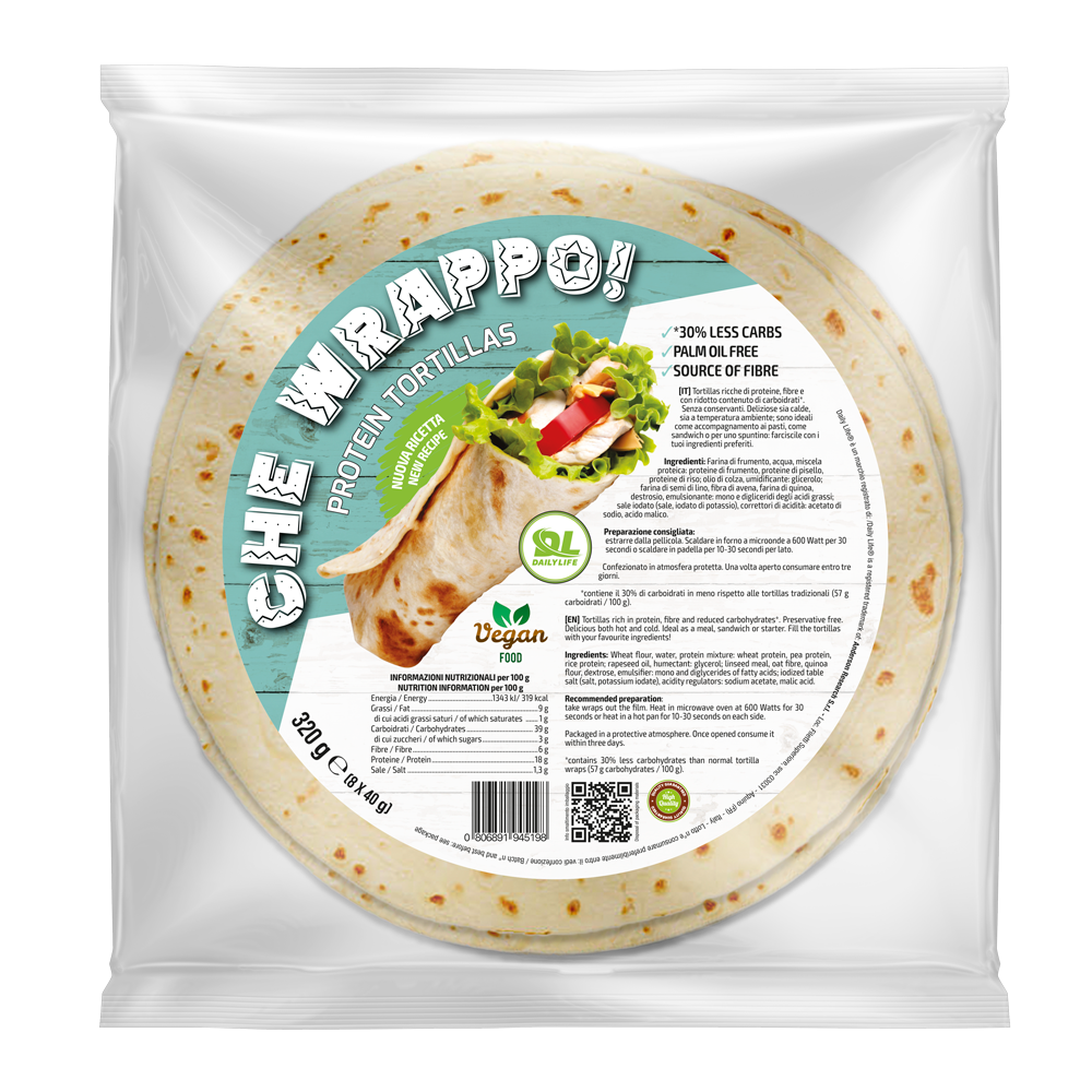 CHE WRAPPO - Daily Life (8 tortillas de 40g)