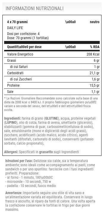 CHE WRAPPO - Daily Life (8 tortillas de 40g)