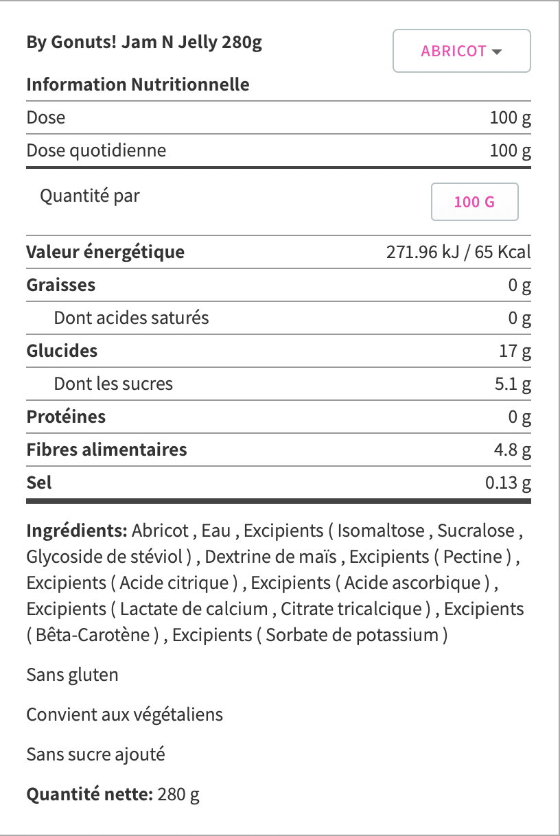 JAM N JELLY Fruits rouge - 280g | Daily Life