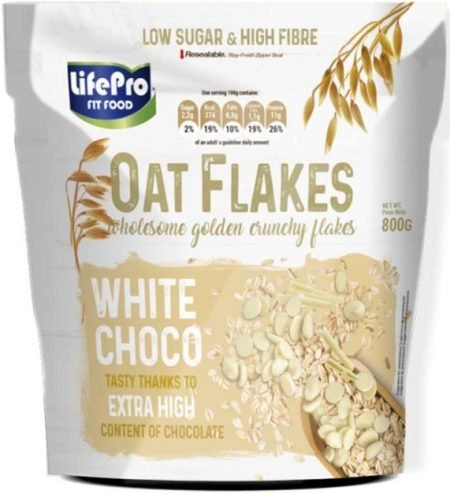 Oat Flakes Chocolat Blanc - 800g | LIFE PRO